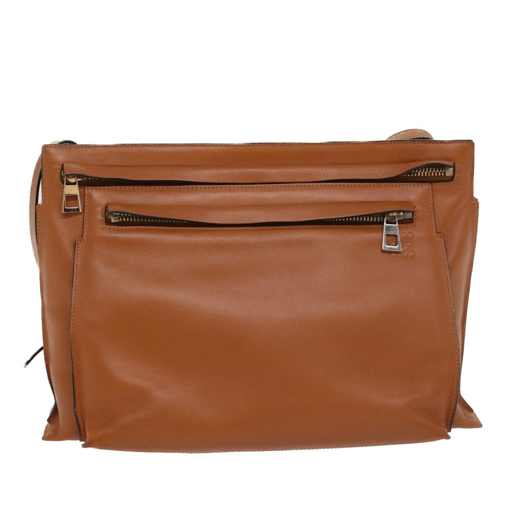 LOEWE Shoulder Bag Leather Brown Auth hk848 - Picture 13 of 16